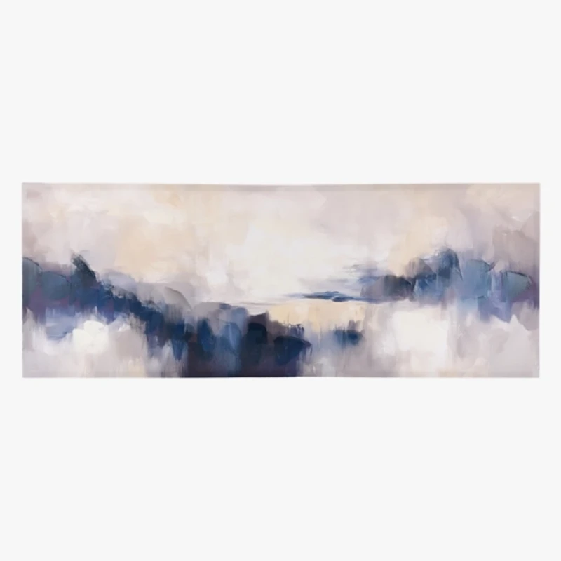 In The Blues Abstract Canvas Art Print