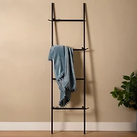 Black Metal Birds Decorative Ladder