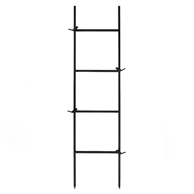 Black Metal Birds Decorative Ladder