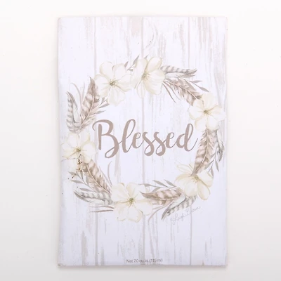 Gray Floral Wreath Blessed Sachet