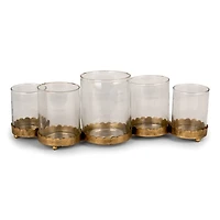 Gold Metal Scalloped Hurricane Runner