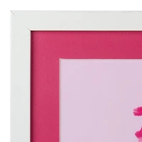 Fa La La Bow Framed Wall Plaque