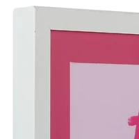 Fa La La Bow Framed Wall Plaque