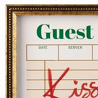 Mistletoe Guest Check Wall Plaque