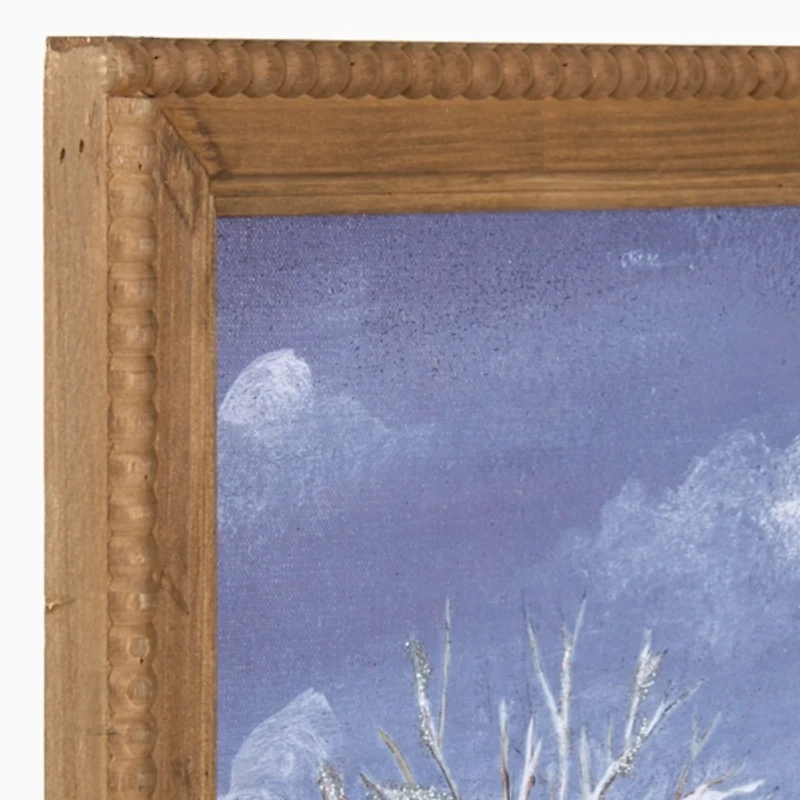 Winter Wonderland Town Framed Art Print