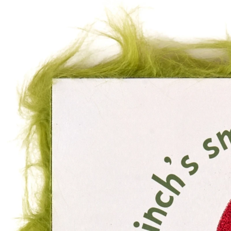 LED Grinch Heart with Fur Canvas Art Print