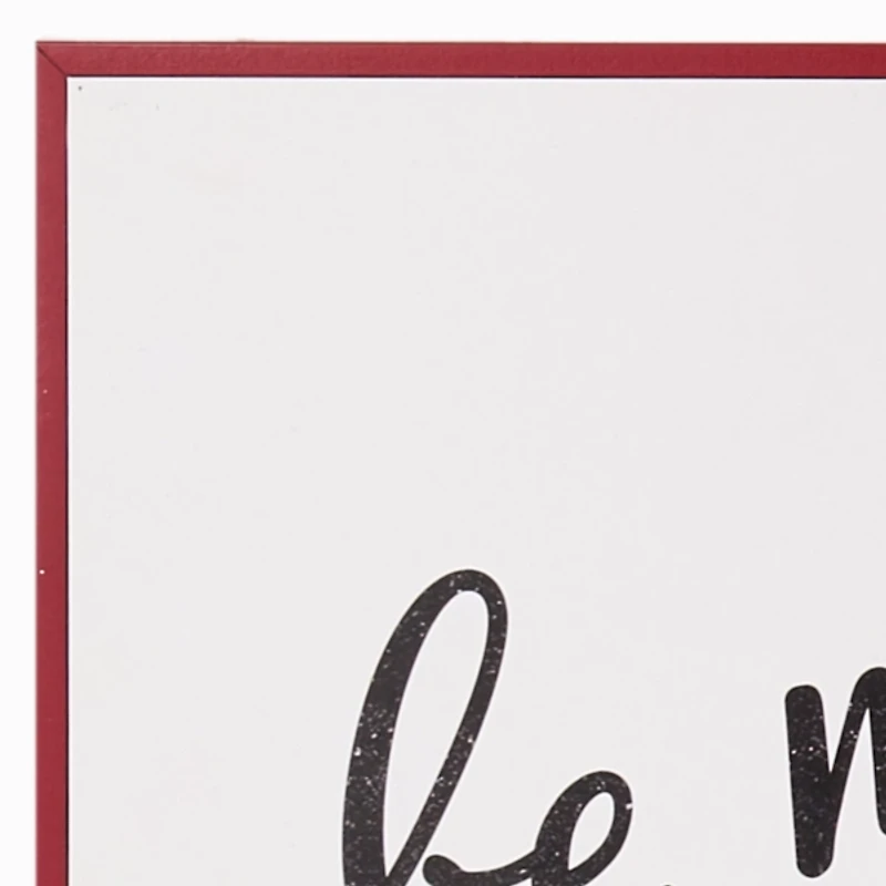 LED Be Merry & Bright Lights Framed Art Print