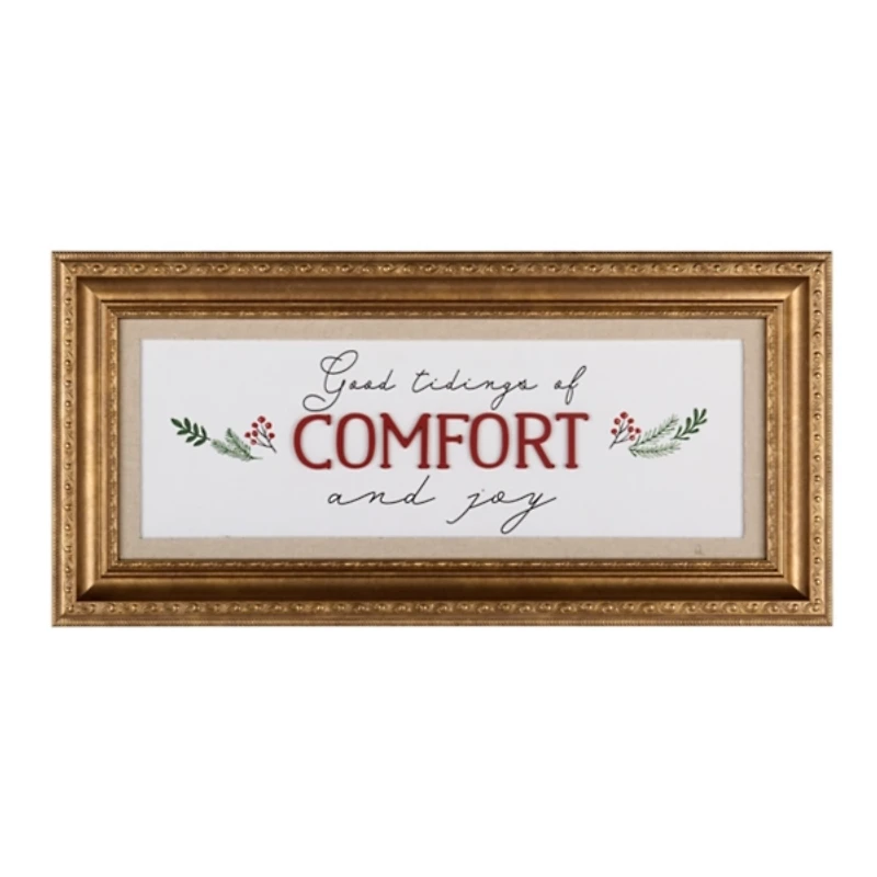 Tidings of Comfort and Joy Wall Plaque