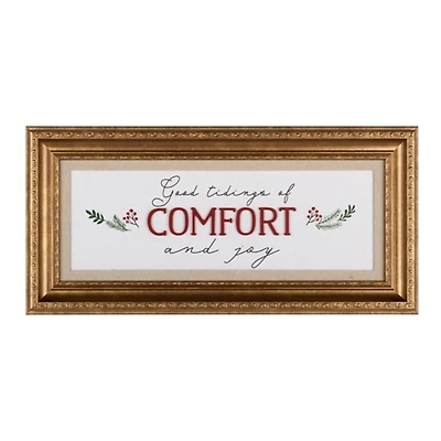 Tidings of Comfort and Joy Wall Plaque