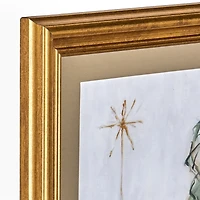 Nativity Scene Gold Framed Art Print