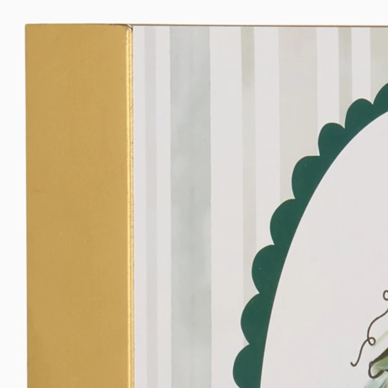 Scalloped Oval Christmas Tree Framed Art Print