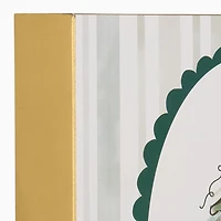 Scalloped Oval Christmas Tree Framed Art Print