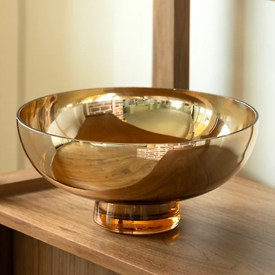 Gold Glass Decorative Bowl