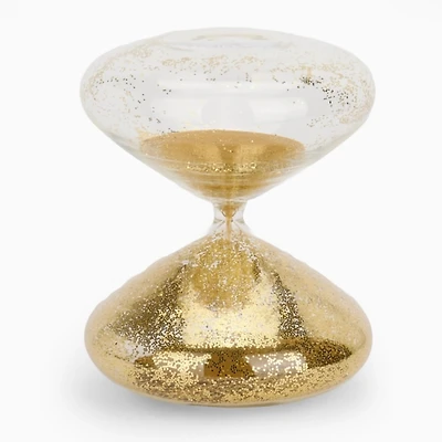 Gold Glitter Hourglass