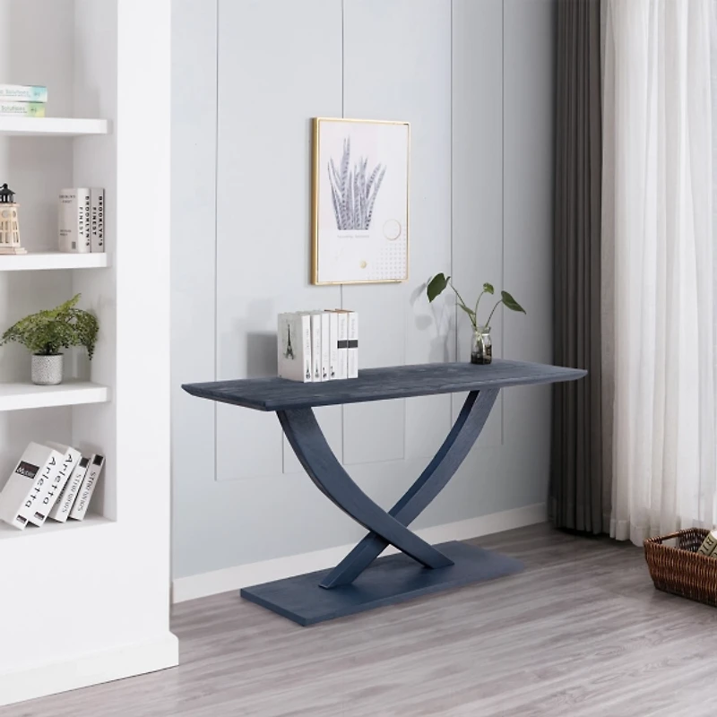Navy Blue Ramus Console Table