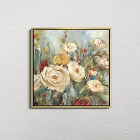 Calico Fields Gold Framed Canvas Art Print