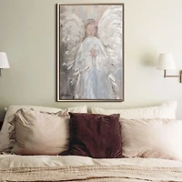 My Angel Champagne Framed Canvas Art Print