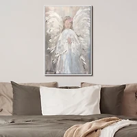 My Angel White Framed Canvas Art Print, 26x40