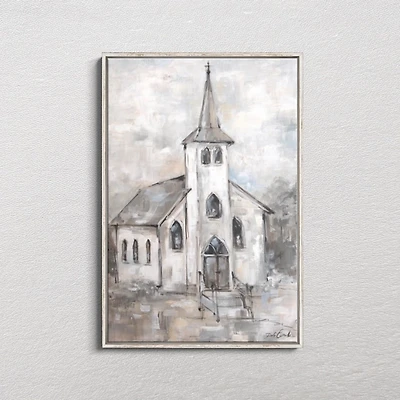 Light Within White Framed Canvas Art Print