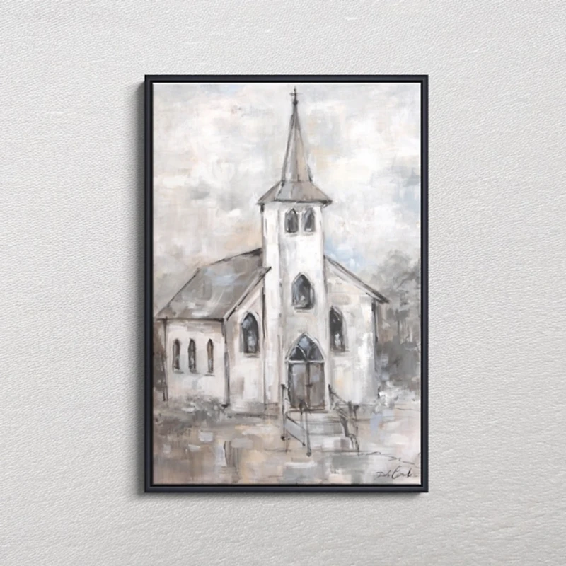 Light Within Black Framed Canvas Art Print, 26x40