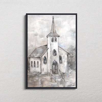 Light Within Black Framed Canvas Art Print, 26x40