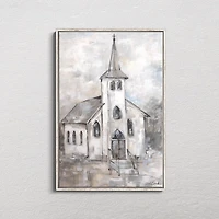 Light Within White Framed Canvas Art Print, 26x40