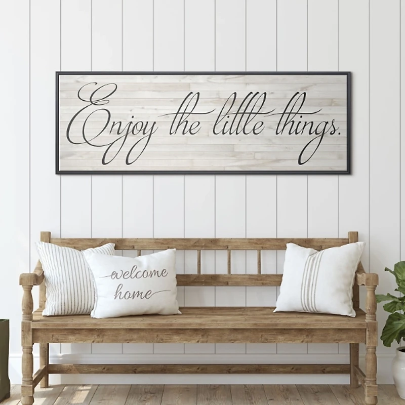Enjoy the Little Things Wall Plaque, 36 in.