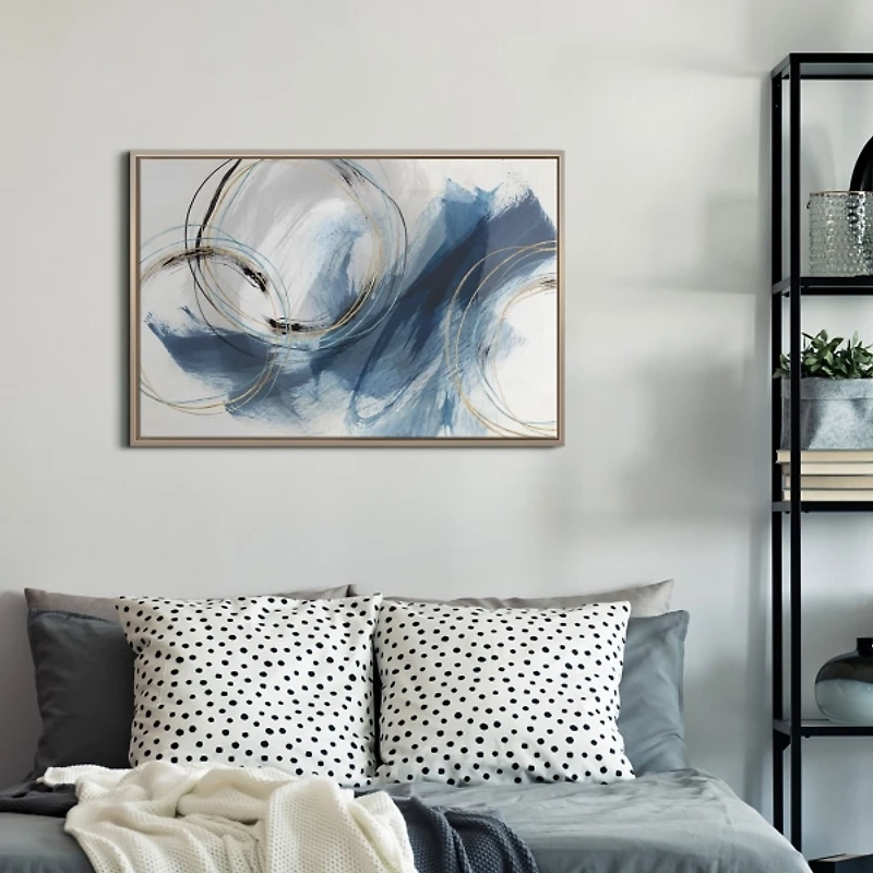 Detour Champagne Framed Canvas Art Print, 26x40