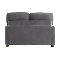Davina Gray Upholstered Convertible Loveseat