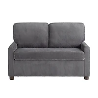 Davina Gray Upholstered Convertible Loveseat