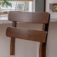 Brown Wood Drury Counter Stools, Set of 2