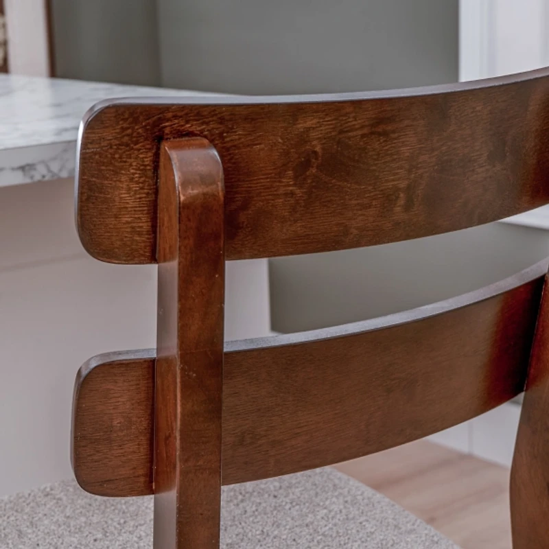 Brown Wood Drury Counter Stools, Set of 2