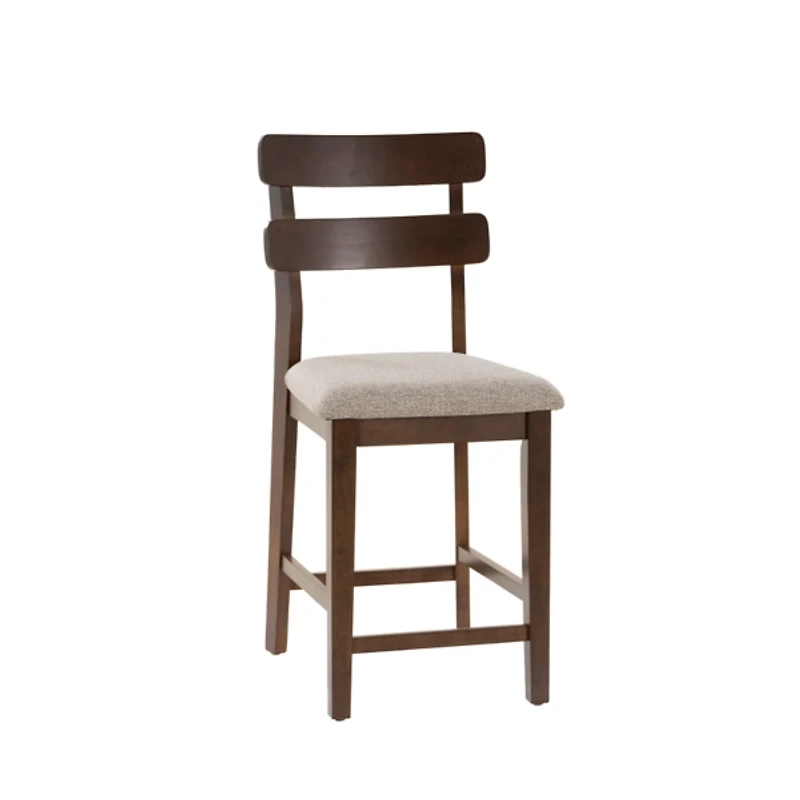 Brown Wood Drury Counter Stools, Set of 2