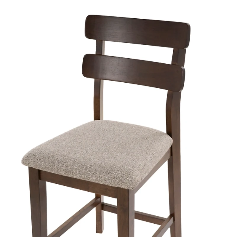 Brown Wood Drury Counter Stools, Set of 2