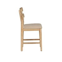 Natural Wood Drury Counter Stools, Set of 2