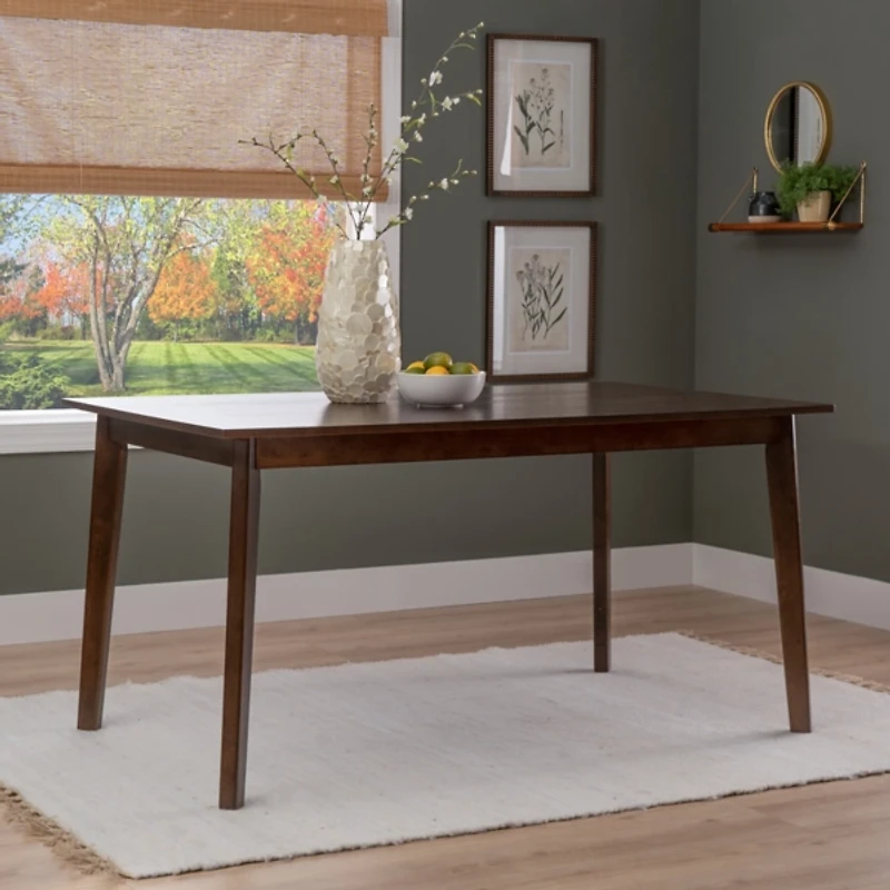 Brown Wood Drury Dining Table