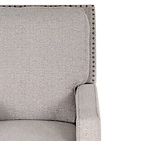 Gray Upholstered Push-Back Cerone Recliner