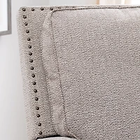 Gray Upholstered Push-Back Cerone Recliner