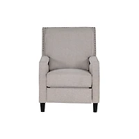 Gray Upholstered Push-Back Cerone Recliner