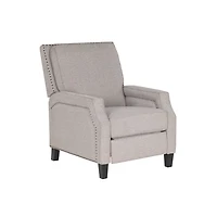 Gray Upholstered Push-Back Cerone Recliner