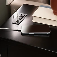 Black Wood Birkdale Charging End Table