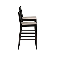 Black Cane Bauer Bar Stools, Set of 2
