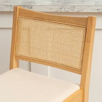 Natural Cane Bauer Bar Stools, Set of 2