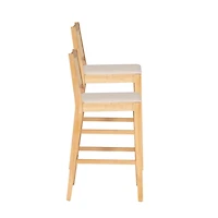 Natural Cane Bauer Bar Stools, Set of 2