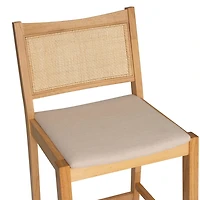 Natural Cane Bauer Counter Stools, Set of 2