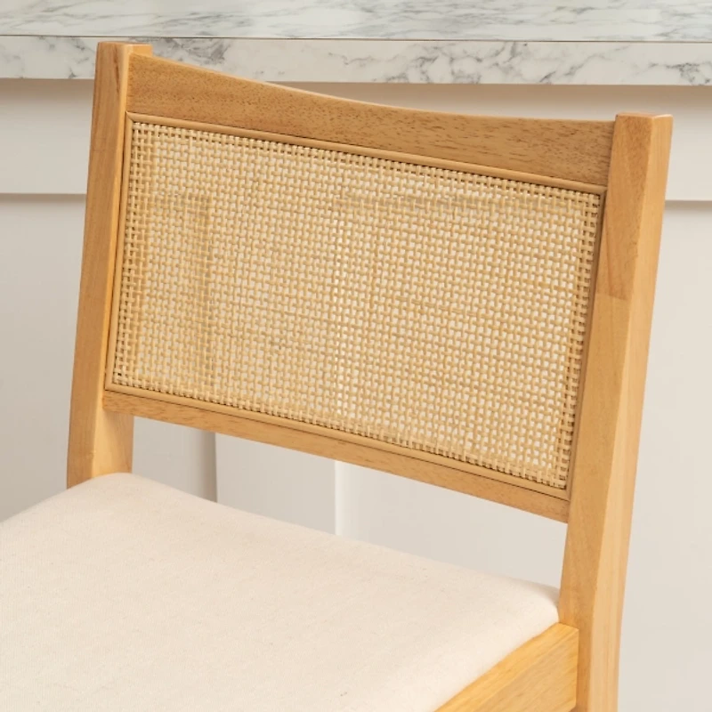 Natural Cane Bauer Counter Stools, Set of 2