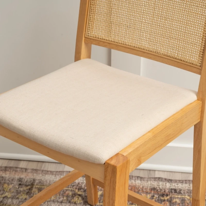 Natural Cane Bauer Counter Stools, Set of 2