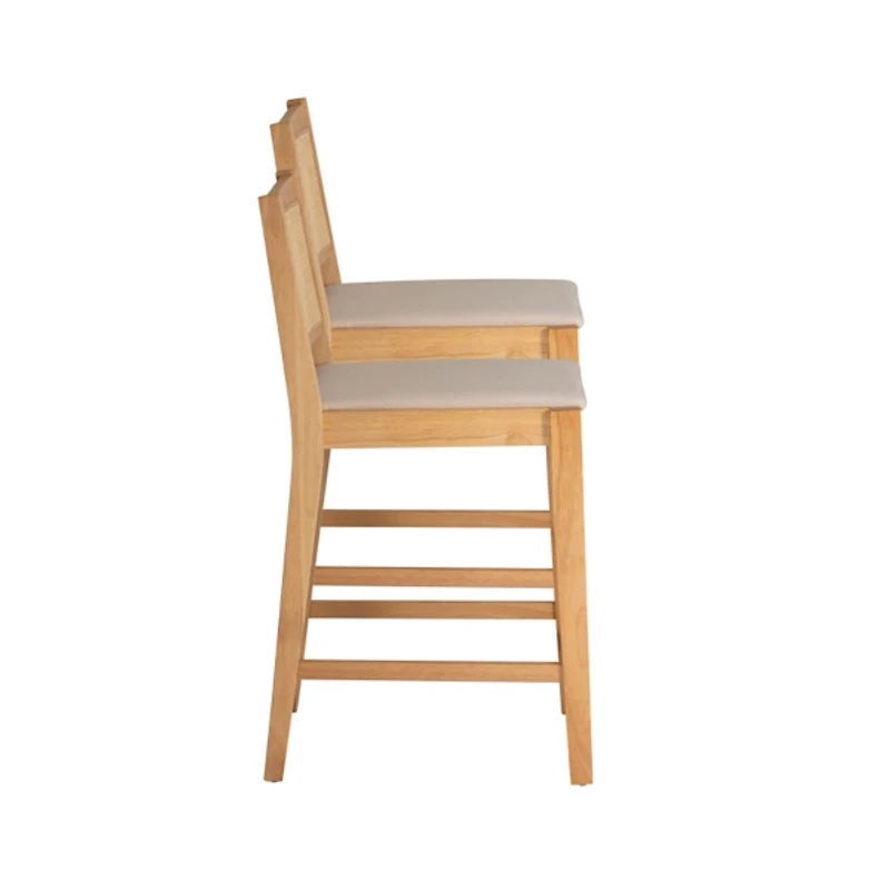 Natural Cane Bauer Counter Stools, Set of 2