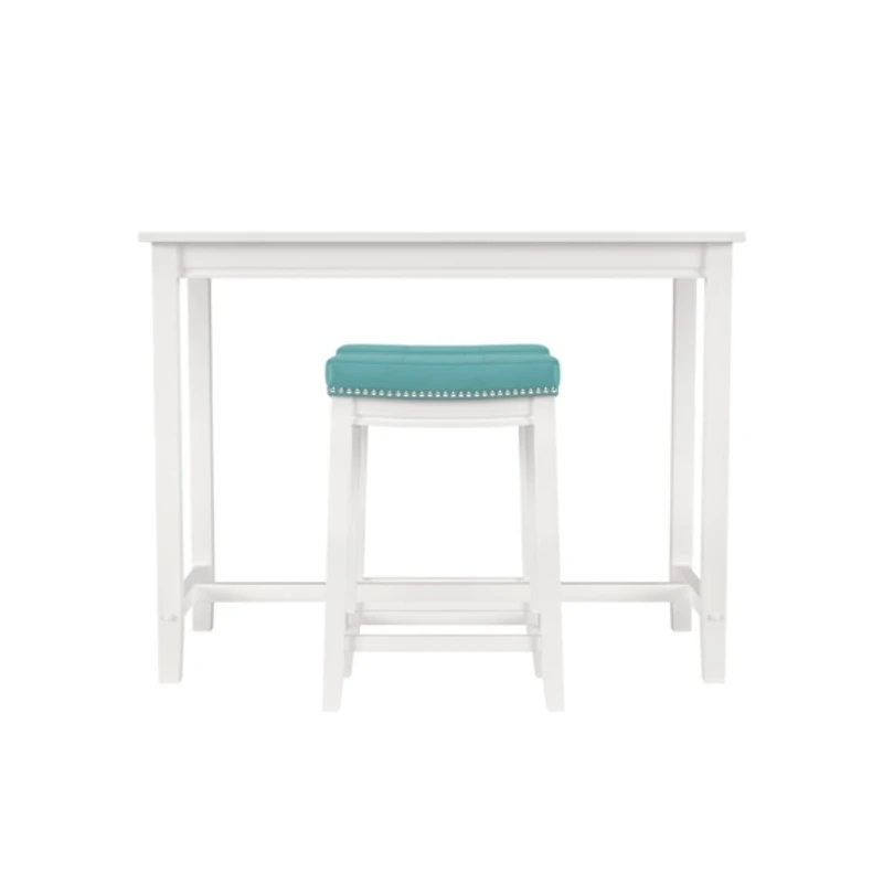 Teal Faux Leather Claridge 3-pc. Counter Set