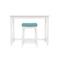 Teal Faux Leather Claridge 3-pc. Counter Set